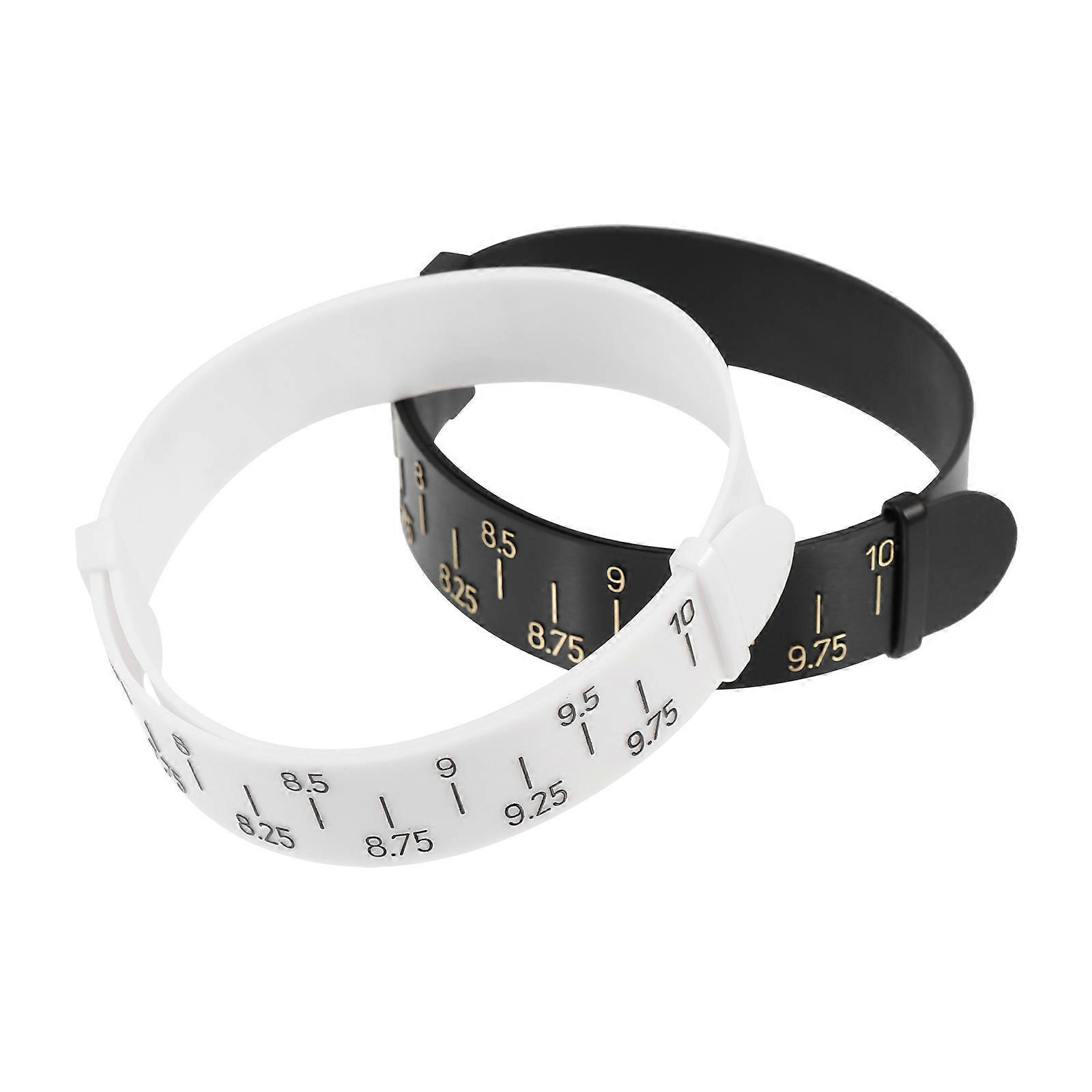 Wrist Sizer for Bracelet Measuring Use 2Pcs Assorted Color PU Material