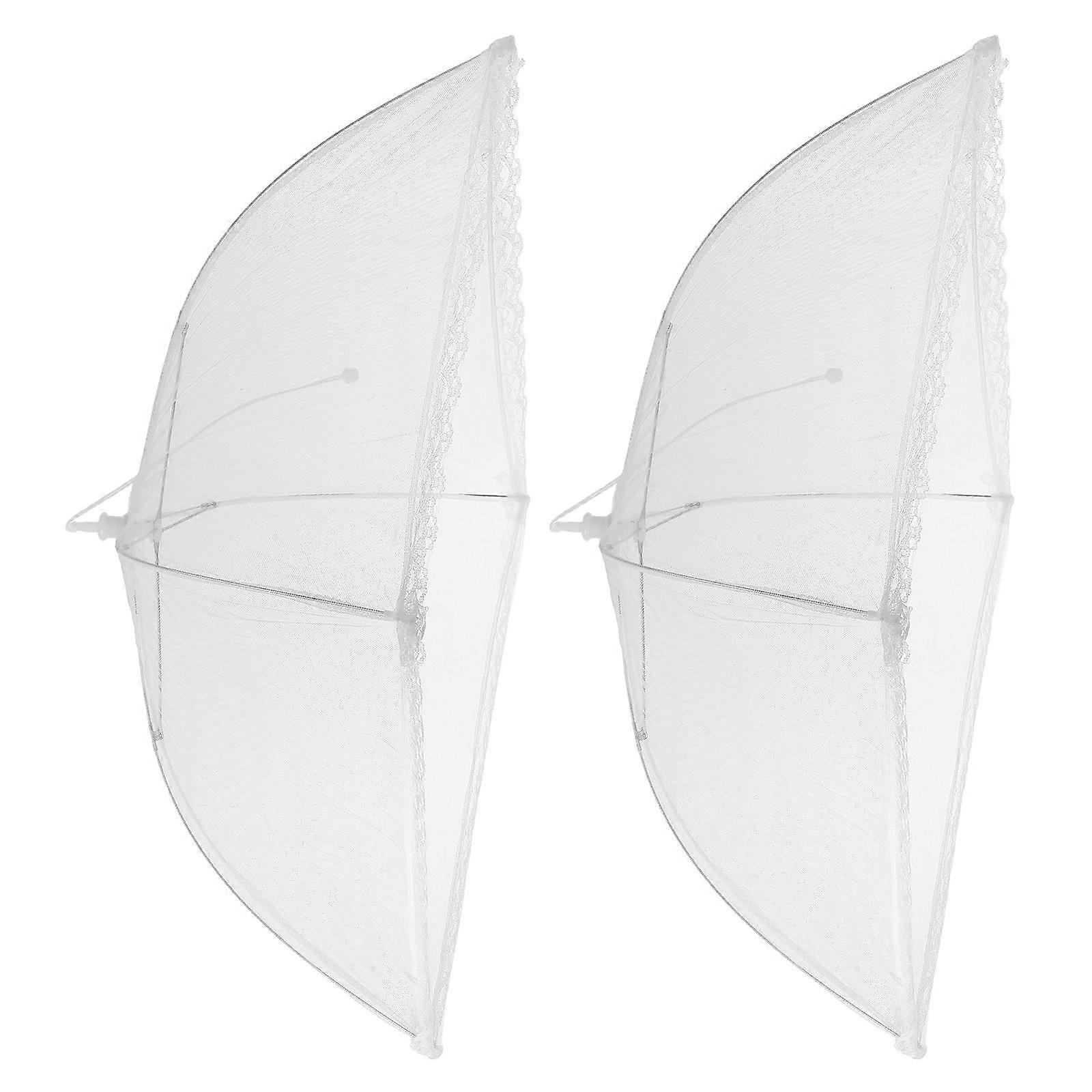 Food Cover Foldable Vegetable Cover for Dustproof Protection 2Pcs