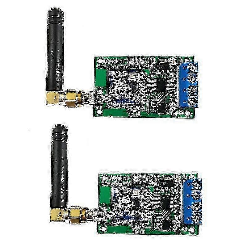 2pcs Wireless RS485 Transceiver Repeater Module for Master-Slave Control Compatible with 433m and 868m UHF Communication