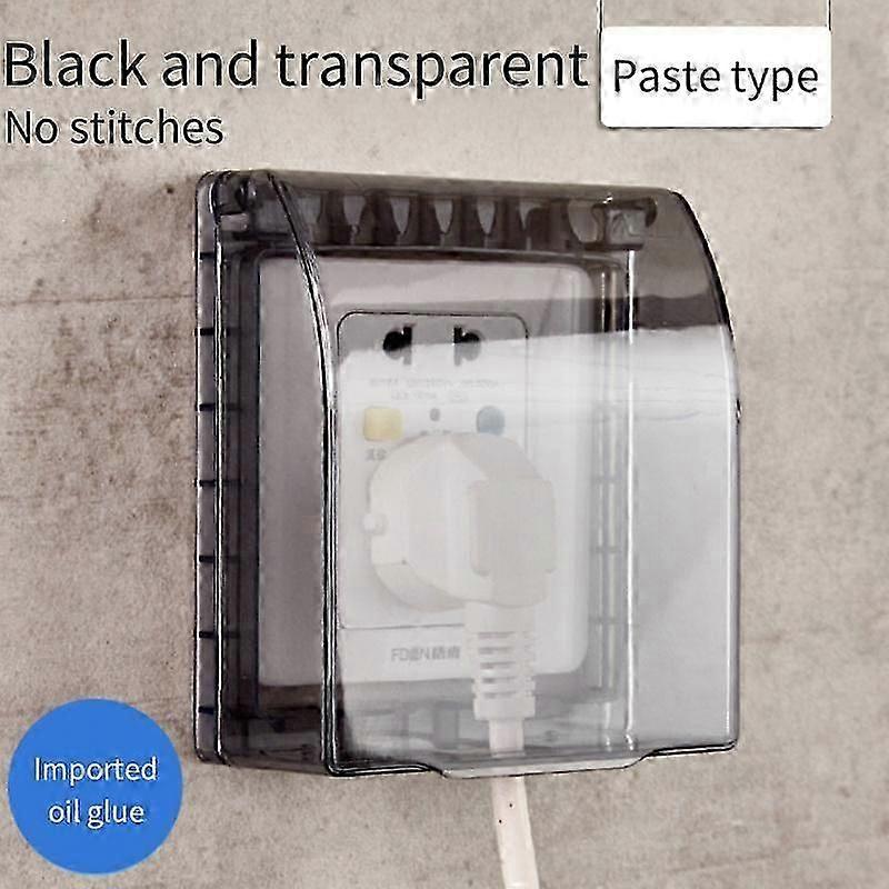 Waterproof Box DustProof Protective Cover Universal Wall Socket Switch Plate Outlet Door Bell Box 86 Type Splashproof Box Socket