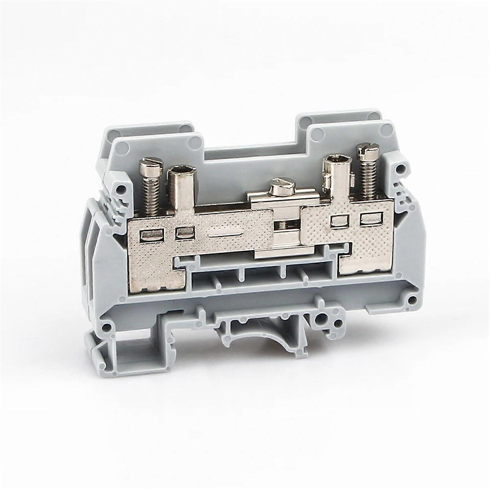 10pcs URTK/S DIN Rail Terminal Block Screw Connection Quick Wire Ground Circuit Connector