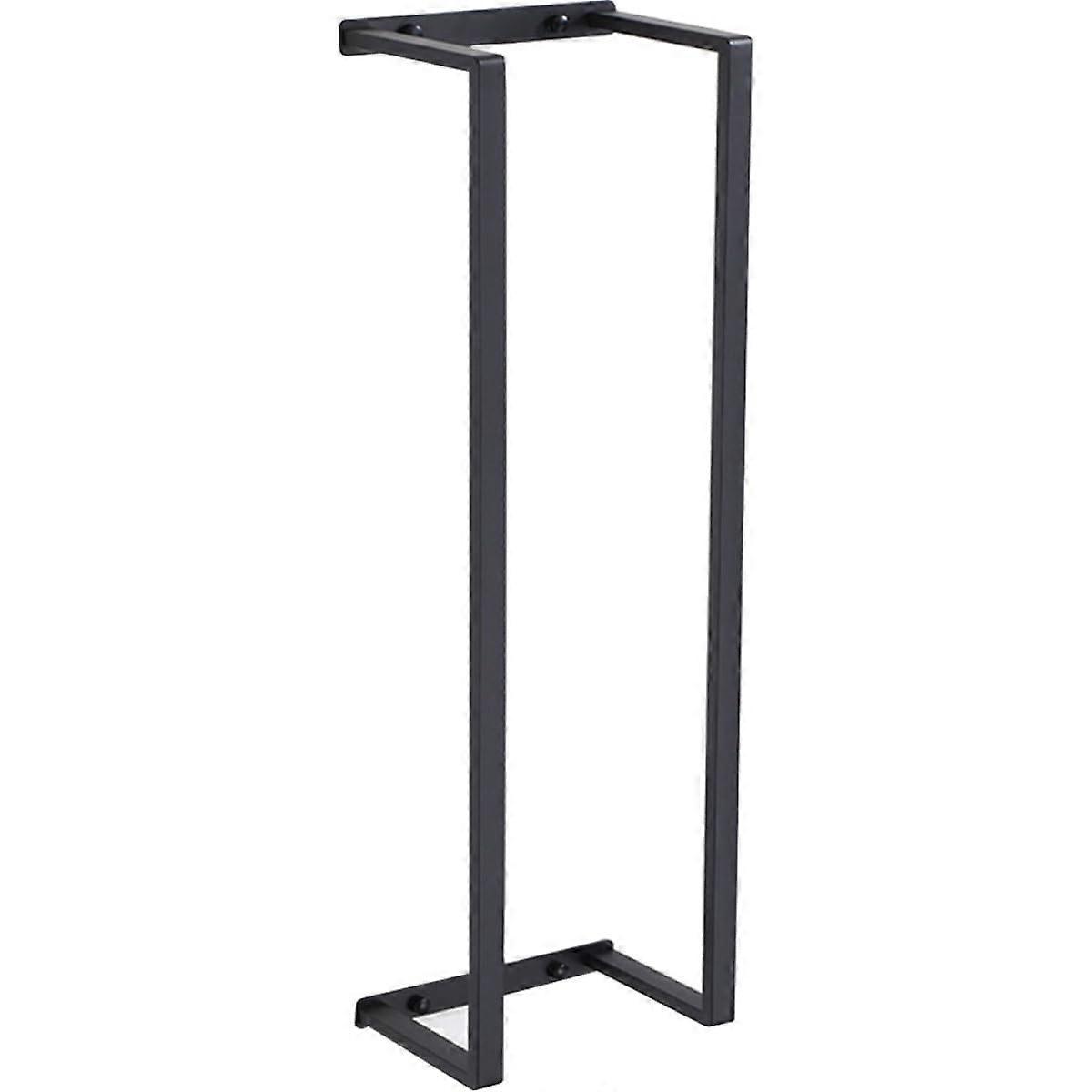Stainless Steel Wall Mounted Towel Rack RustResistant SpaceSaving Bathroom Storage Shelf Black Ref: 8968