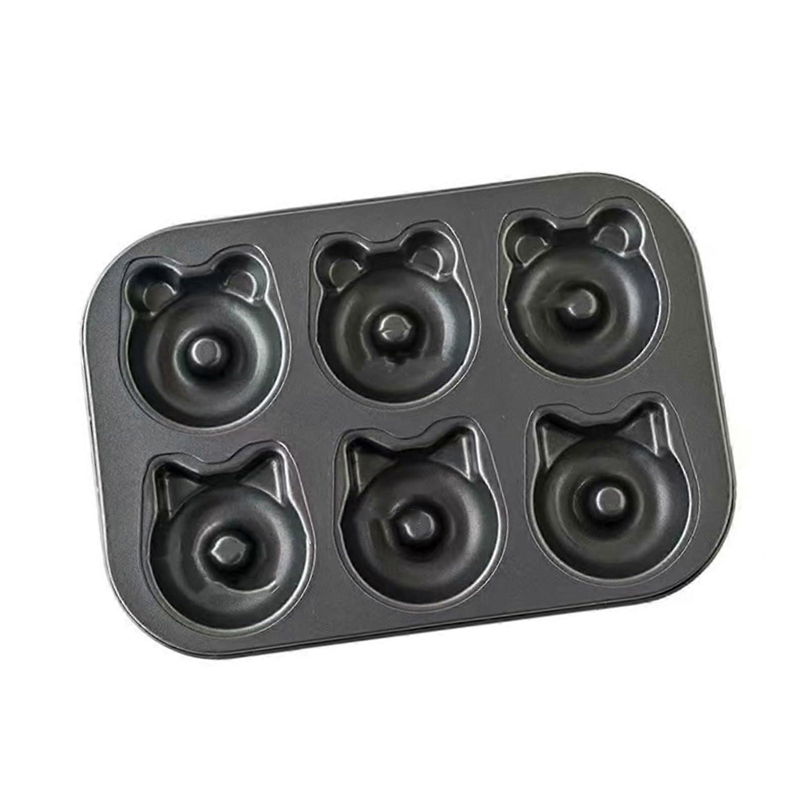 Nonstick Carbon Steel Cookie Sheet Set 6Piece Multi Shape Easy Release Bakeware for Kids