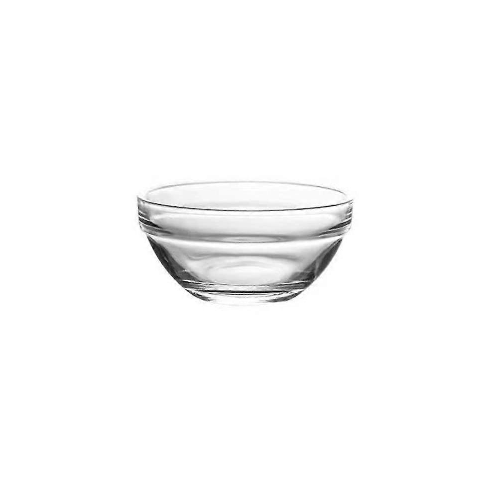 4pcs Clear Glass Dessert Bowls, Stackable Mini Serving Cups for Pudding Ice Cream and Snacks