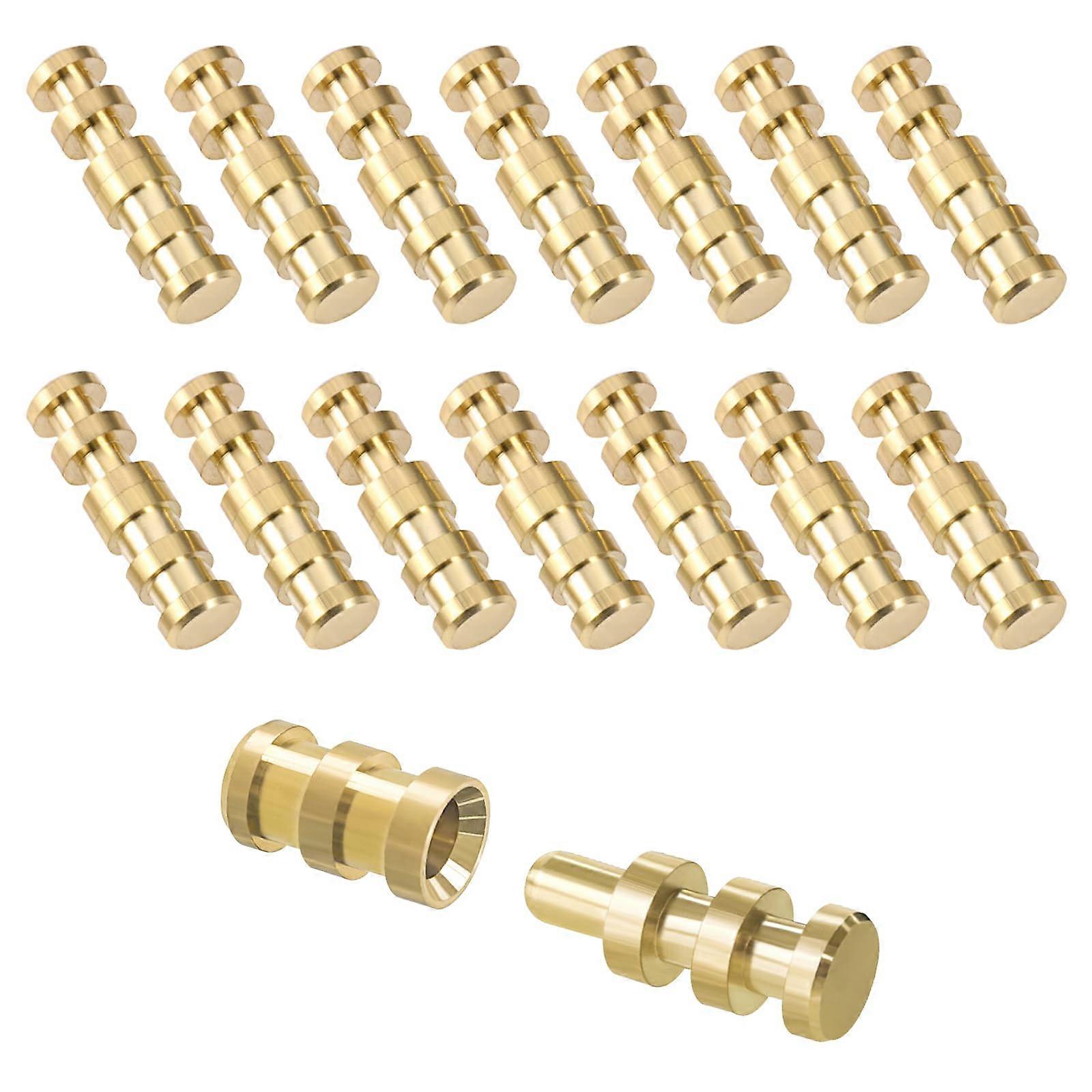Brass Dowel Pins for Table Leaf Connection 15pcs Durable Brass Alignment Pins for Extension Tables