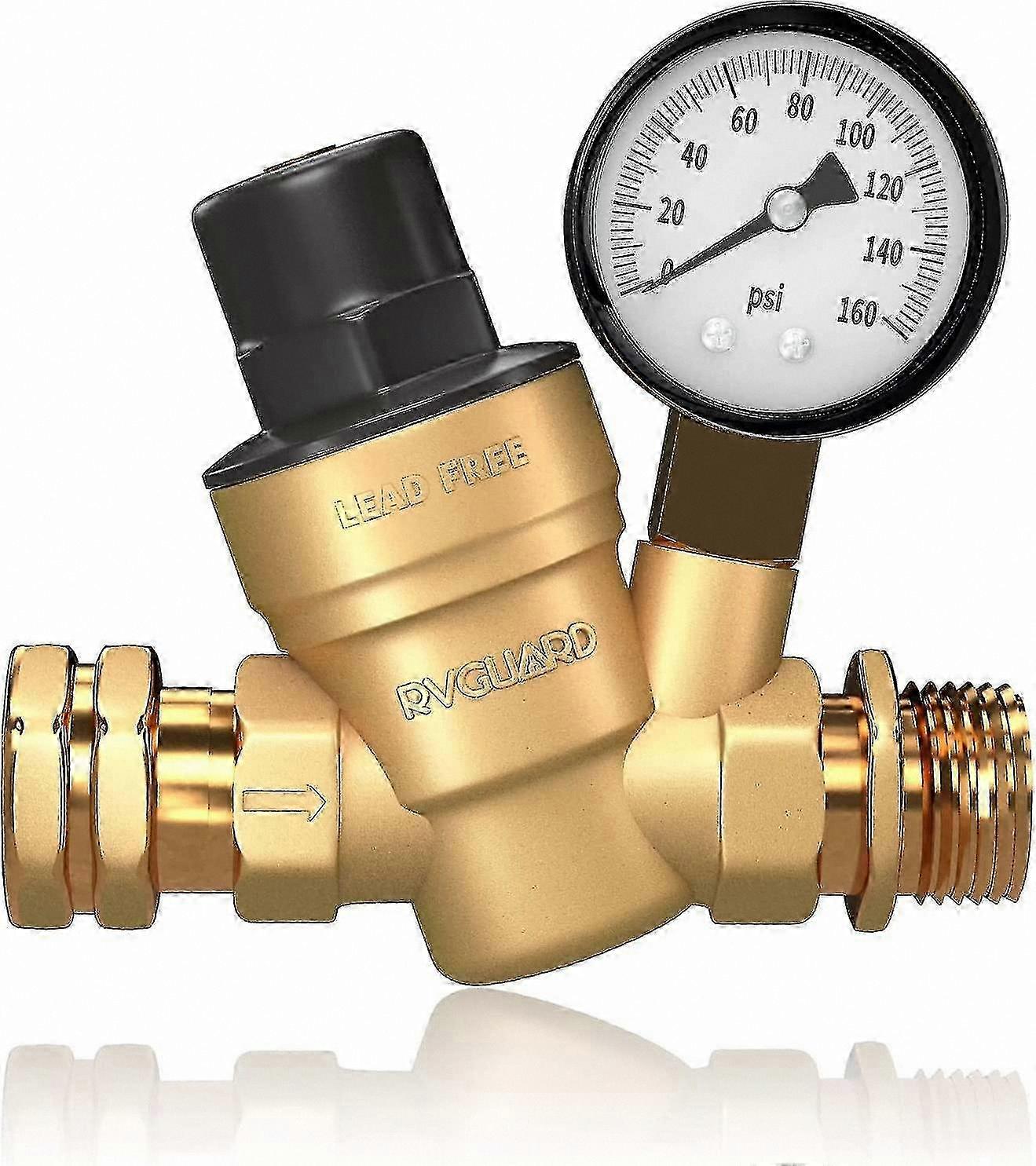Adjustable Pressure Regulator with Screen Filter for RV Travel Trailers