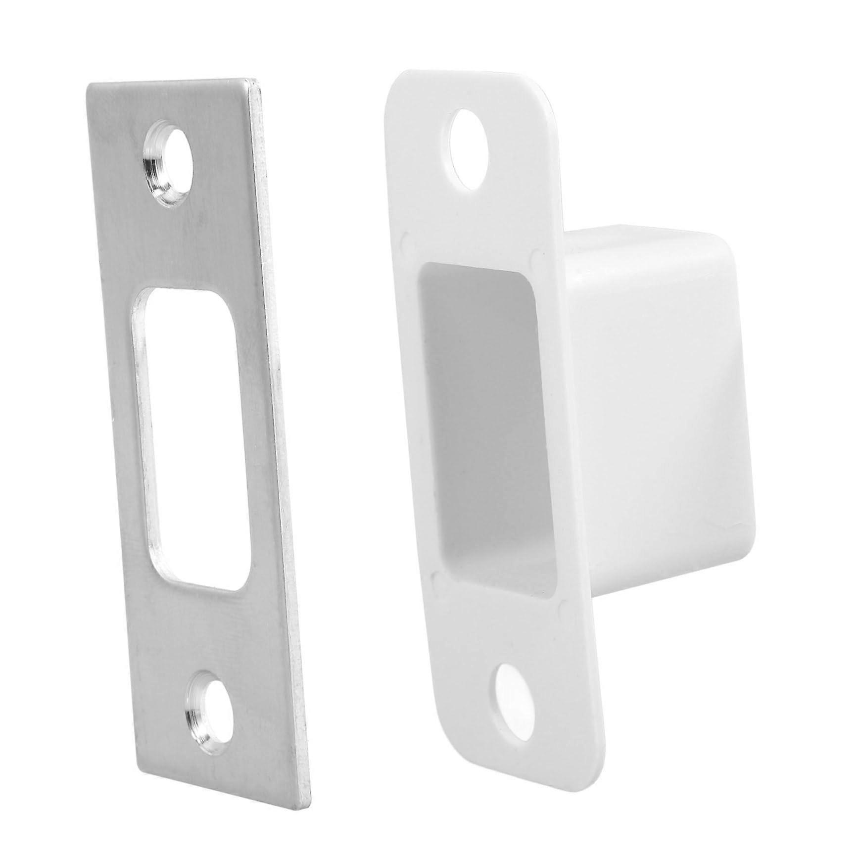 Stainless Steel Door Strike Plates Set for Enhanced Security and Smooth Deadbolt Operation