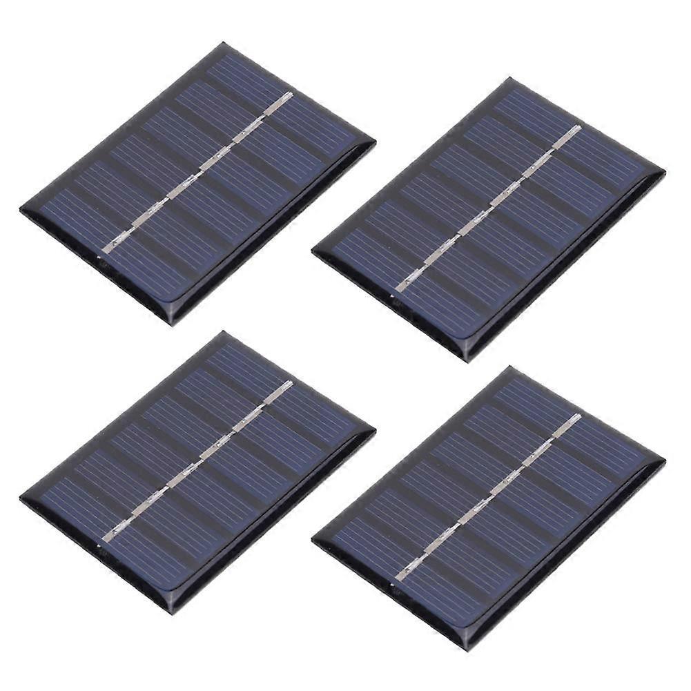 Portable Solar Charger 3V 100mA Mini Polycrystalline Panel DIY Kit Durable Compact Design 4PCS