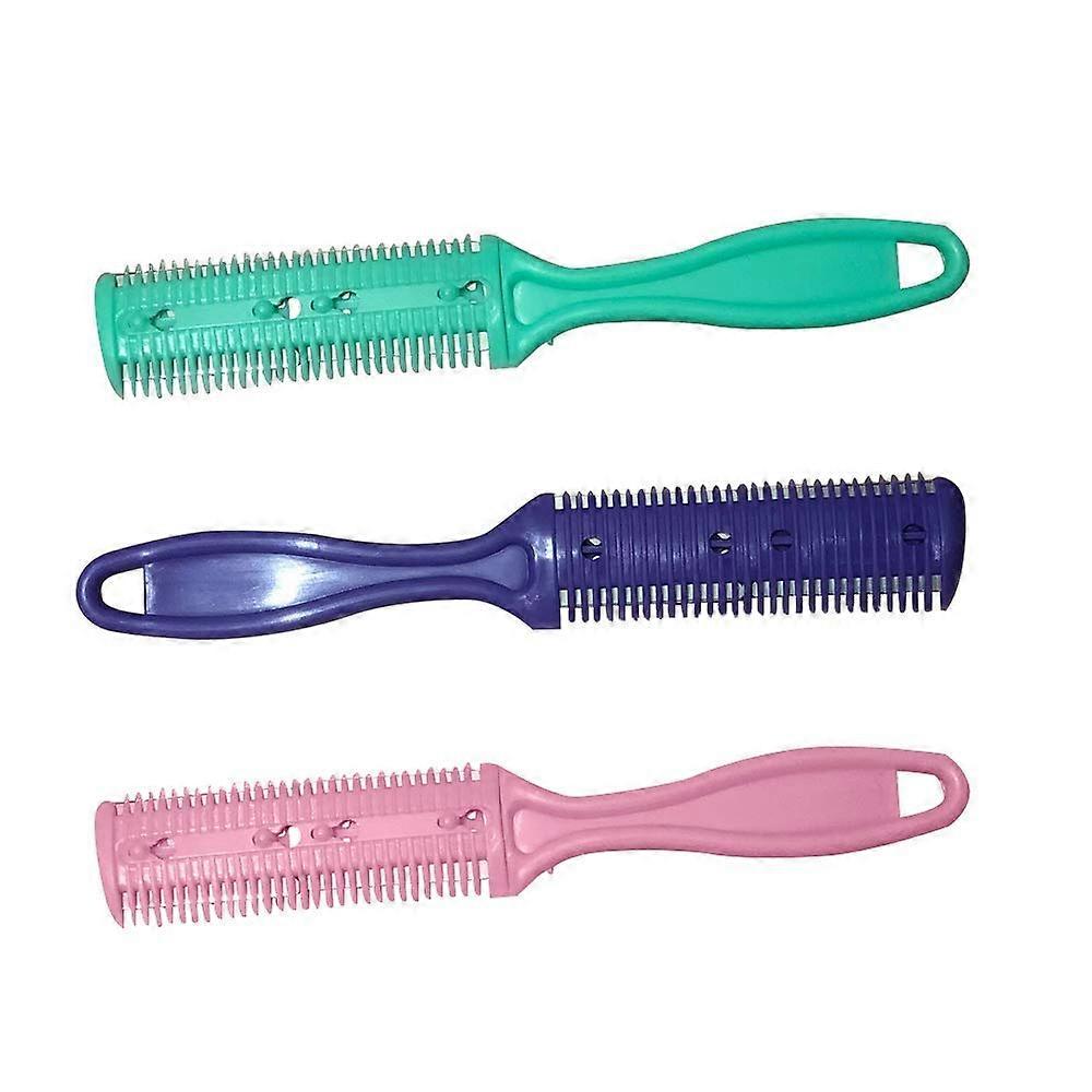 Professional Hair Thinning Comb Set with DualSided Cutting for Precise Layer Blending, 3 Pack
