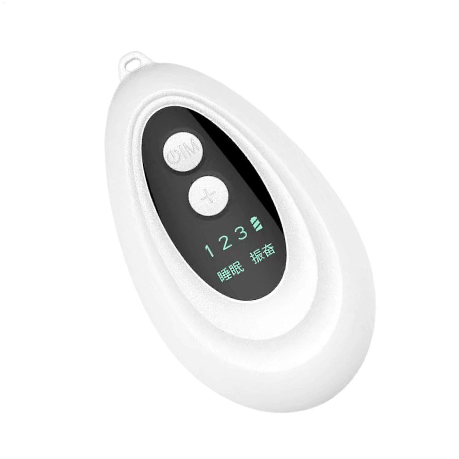 Sleep Aid Device with Dual Relaxation Modes, USB Rechargeable Microcurrent Insomnia Relief Tool White