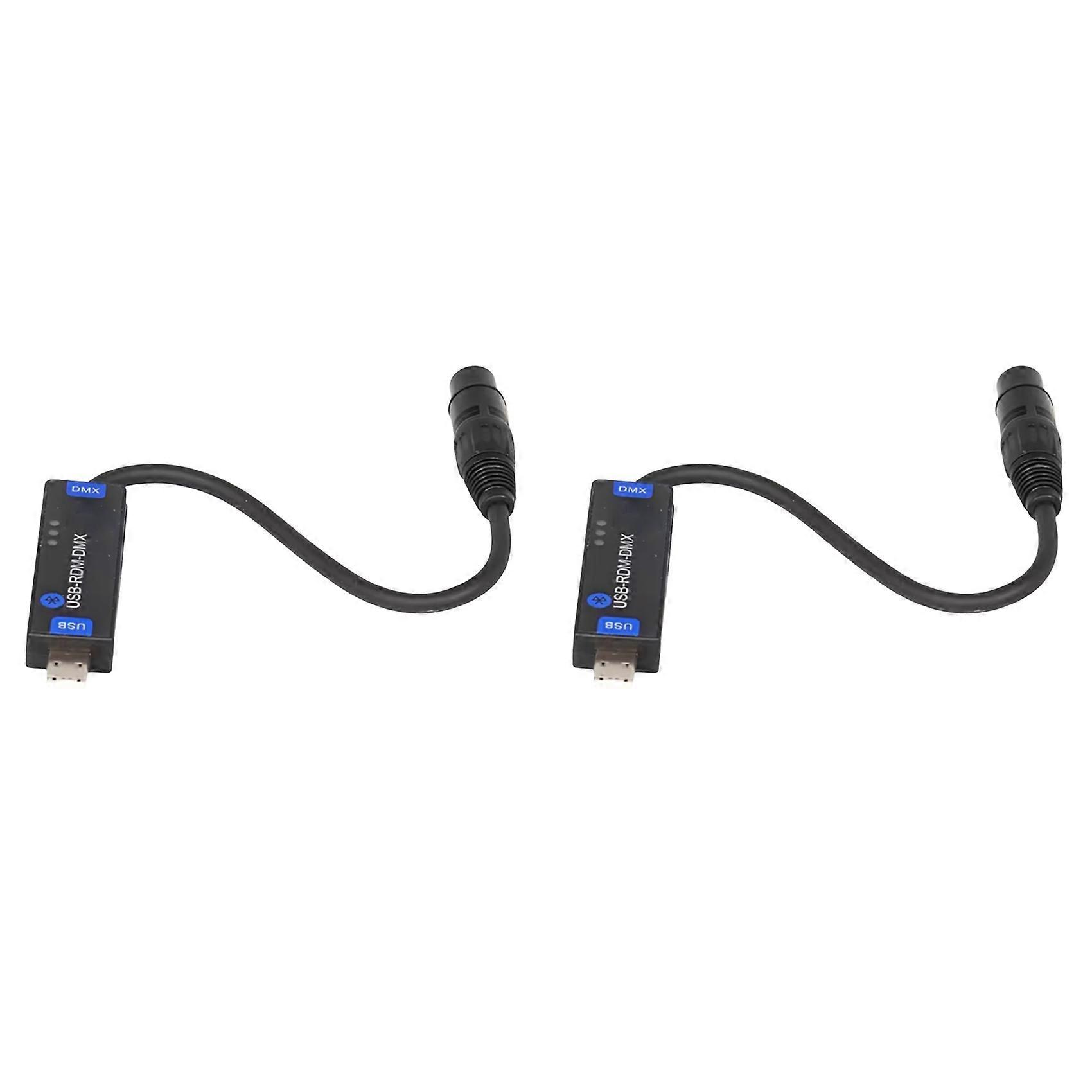 2X USB-RMD-DMX Mobile App DMX Dialer Stage Light Wireless Bluetooth DMX512 Controller Only Supports Android Devices