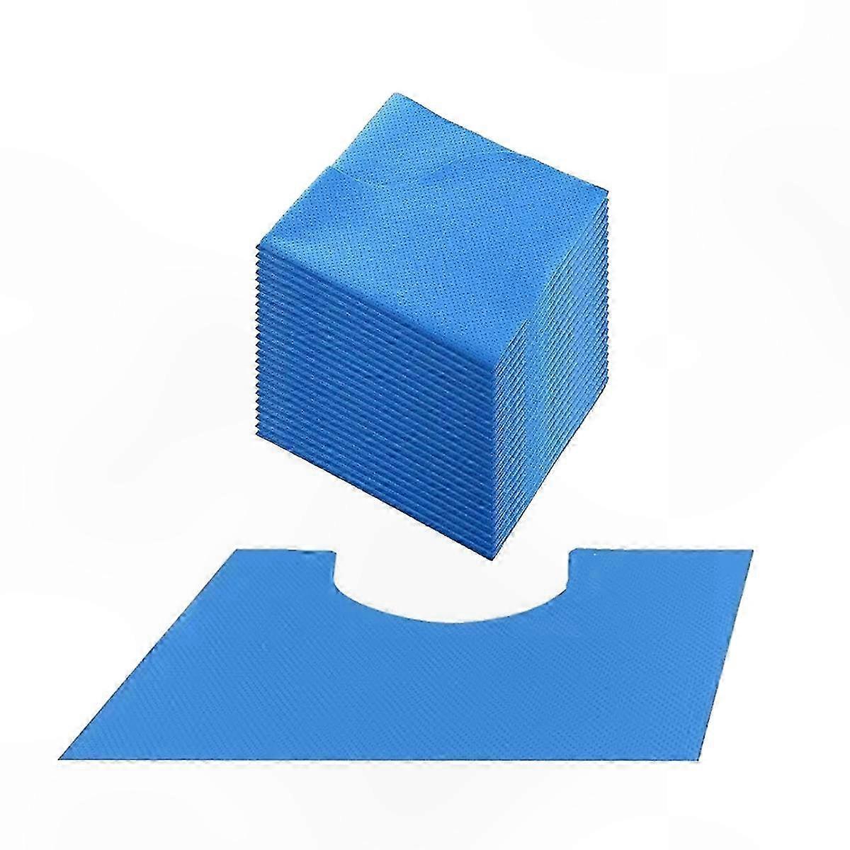 20-Pack Absorbent Toilet Floor Mats, U-Shaped Protector for Bathroom Use