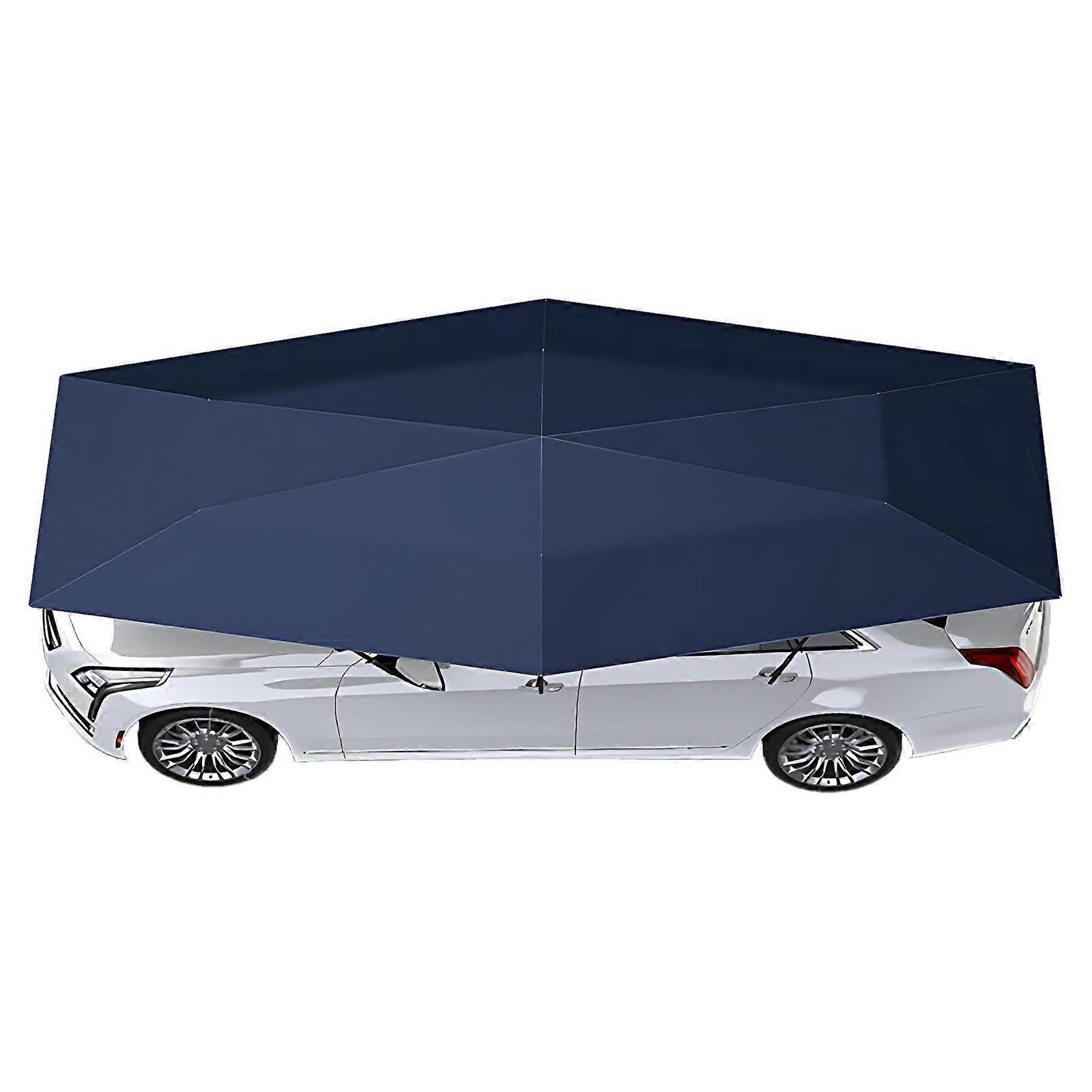 Automatic Car Umbrella 5.2m with Remote Control, Foldable Sun and Rain Shade Canopy
