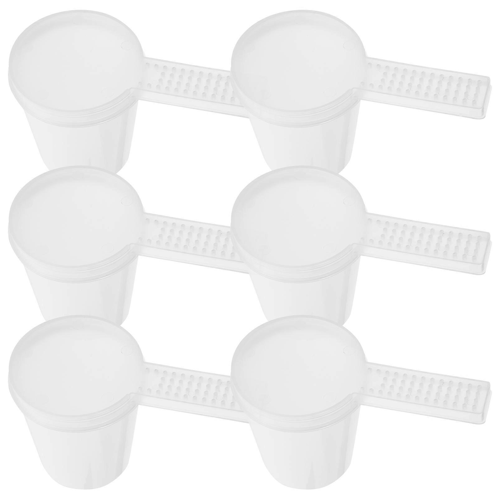 Bee Water Feeder Plastic Feeding Tool for Bees 6Pcs Transparent Set