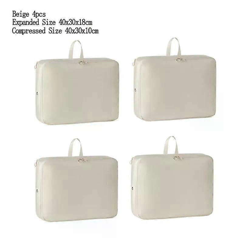 4PCS/set Compression Packing Clothes Down Jacket Cotton Quilt Storage Foldable Large Capacity Expansion Organizer Bag