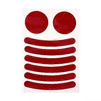 Bike Reflective Tape Kids Wheel Spokes for Safety 2Pcs Red Luminous Tape