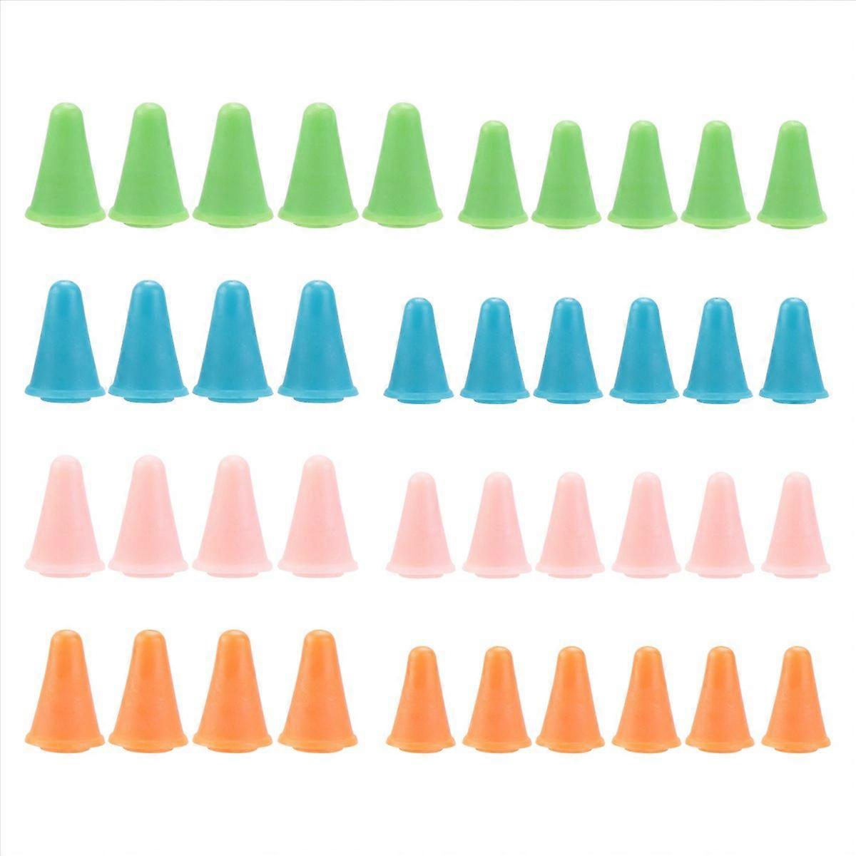 40 Pieces Multi-Colored Needle Point Stoppers Needle Point Protectors