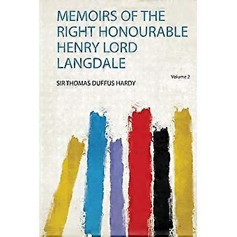 Memoarer av den rette ærede Henry Lord Langdale