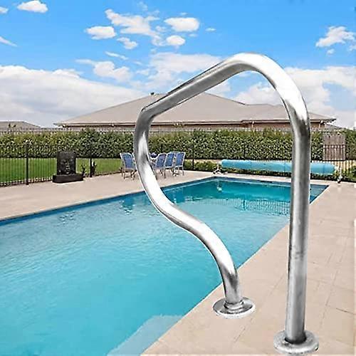 Pool Handrail with Quick Mount Base, Ergonomic Grip, Durable Swimming Pool Rail for Easy Entry