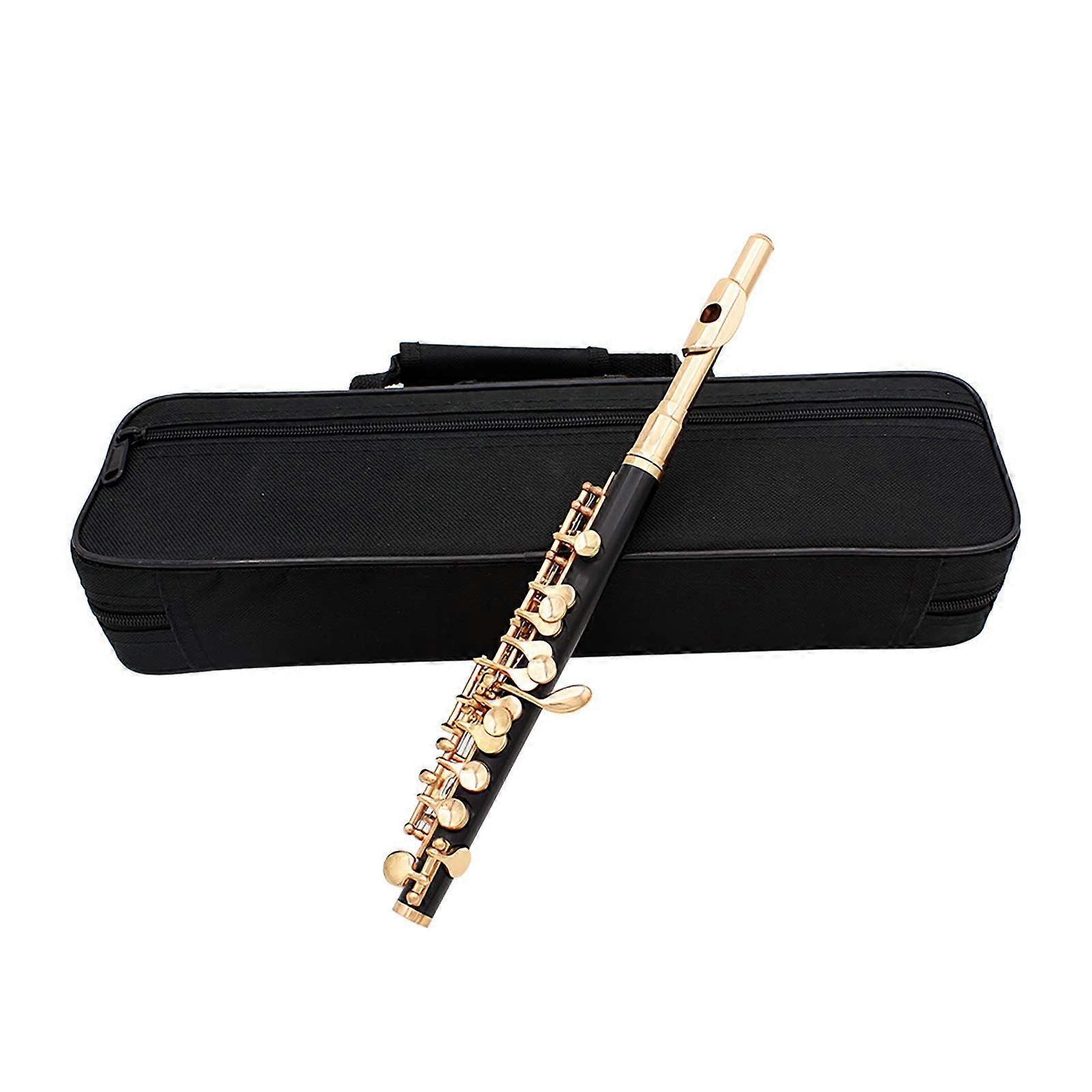 Piccolo Flute HalfSize C Key Silver Plated for Beginners with Case and Accessory Set