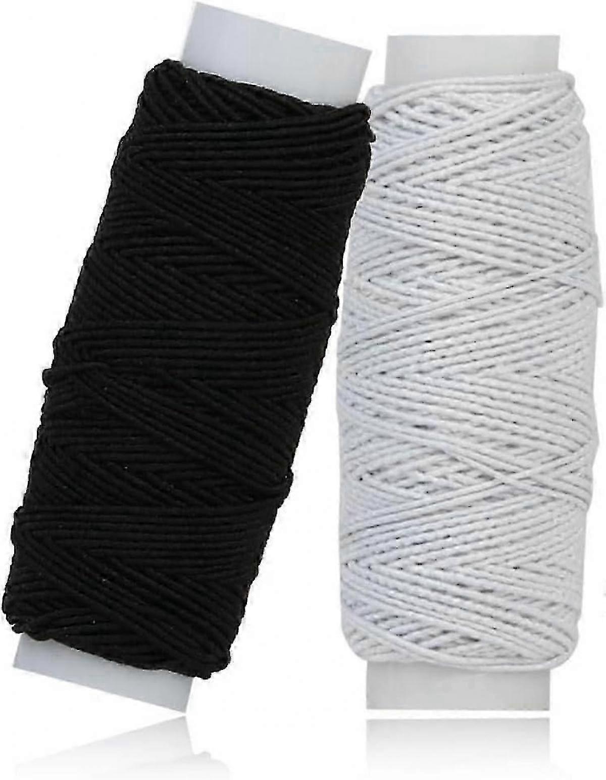 Elastic Sewing Thread 2-Pack, 30m Each, Multipurpose Stretch Thread for Sewing
