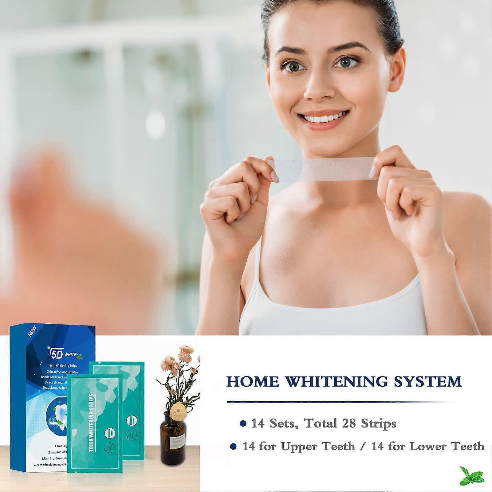 Teeth Whitening Strips Kit for Sensitive Teeth, LowSensitivity Whitening, Easy Application