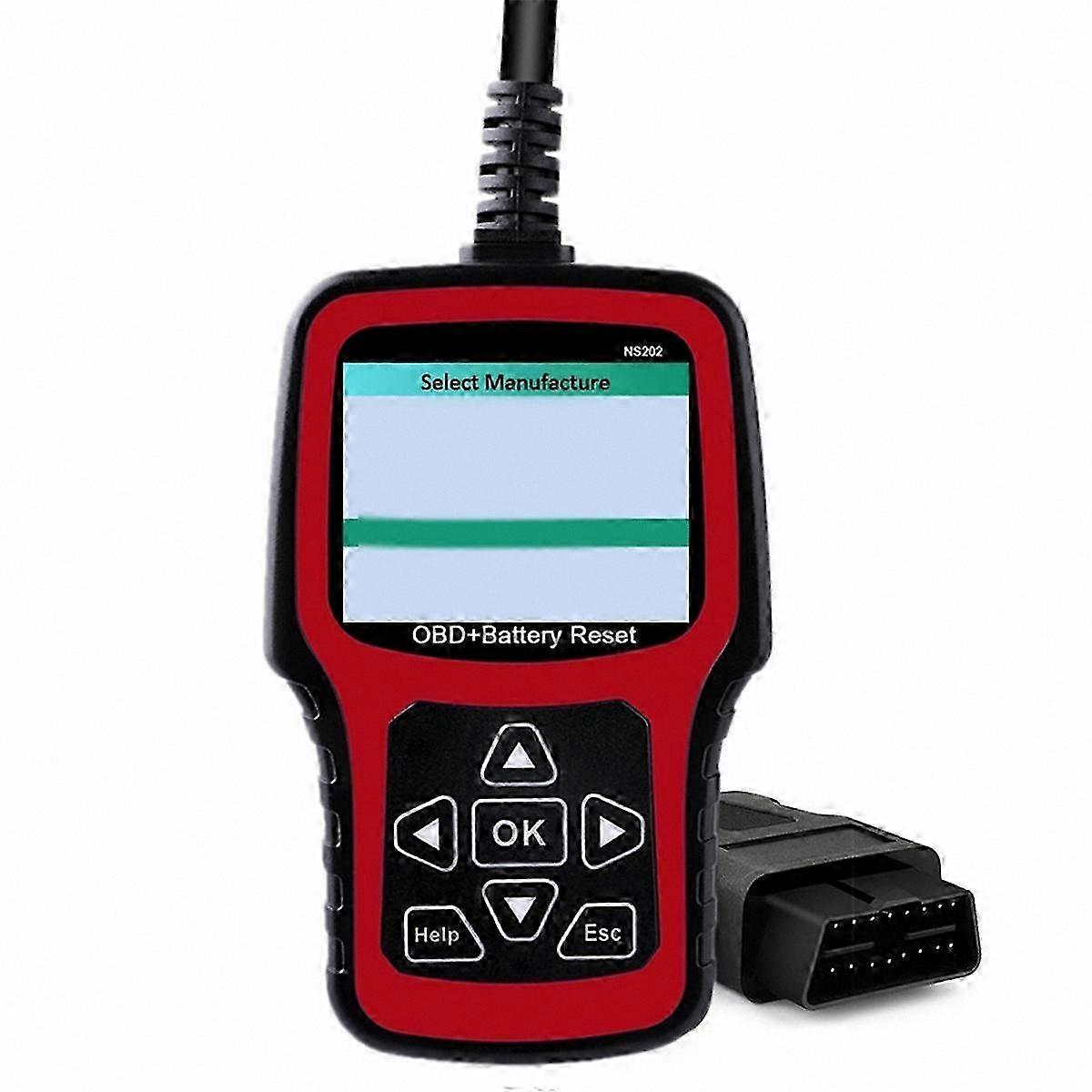 OBD/EOBD Diagnostic Tool with 10 Test Modes and Battery Registration Function for Multiple Vehicles
