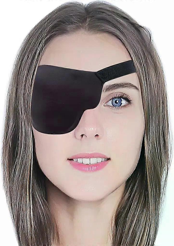 INF 3D eye patch for the right eye with adjustable strap, black