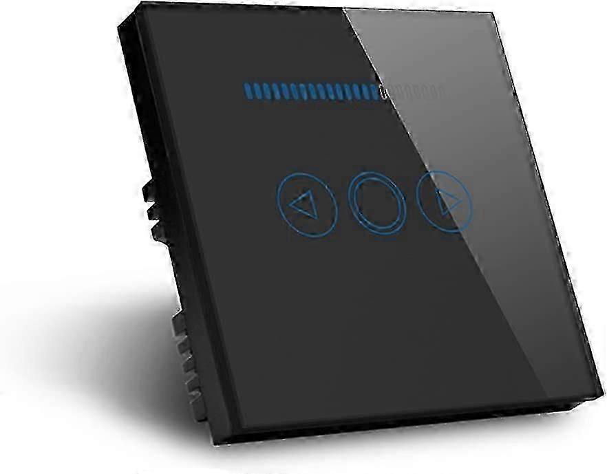 500W LED Touch Dimmer Switch Crystal Panel LED Lamp Switch Black