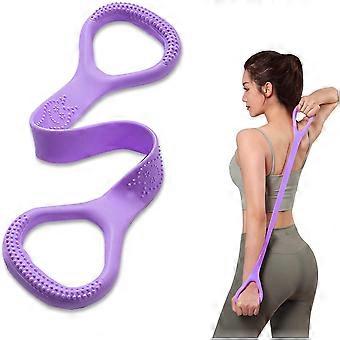 Bande de résistance Figure 8 Fitness, cordes élastiques pour l'entraînement des bras et du dos - Équipement d'exercice Pure Barre pour étirer la poitrine, les bras et les épaules