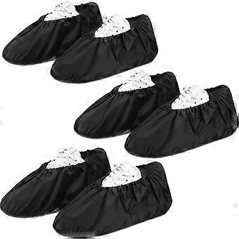 3 Pairs Reusable Shoe Covers Slip Resistant Waterproof Boot Covers Elasticity Convenience Dustproof Overshoes Machine Washable for Household Carpet