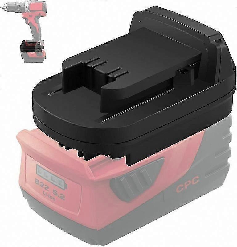Hilti 22V til Milwaukee 18V batteriadapter