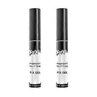 Pigment Backing Gel for Eye Makeup 2Pcs Eye Shadow Powder Glitter Glue