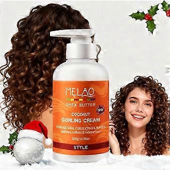 Curling Cream, Coconut Curling Cream For Natural Hair With Shea Butter - Defined & Soft Curls - Deep Hydration, Curling Cream, 300g
