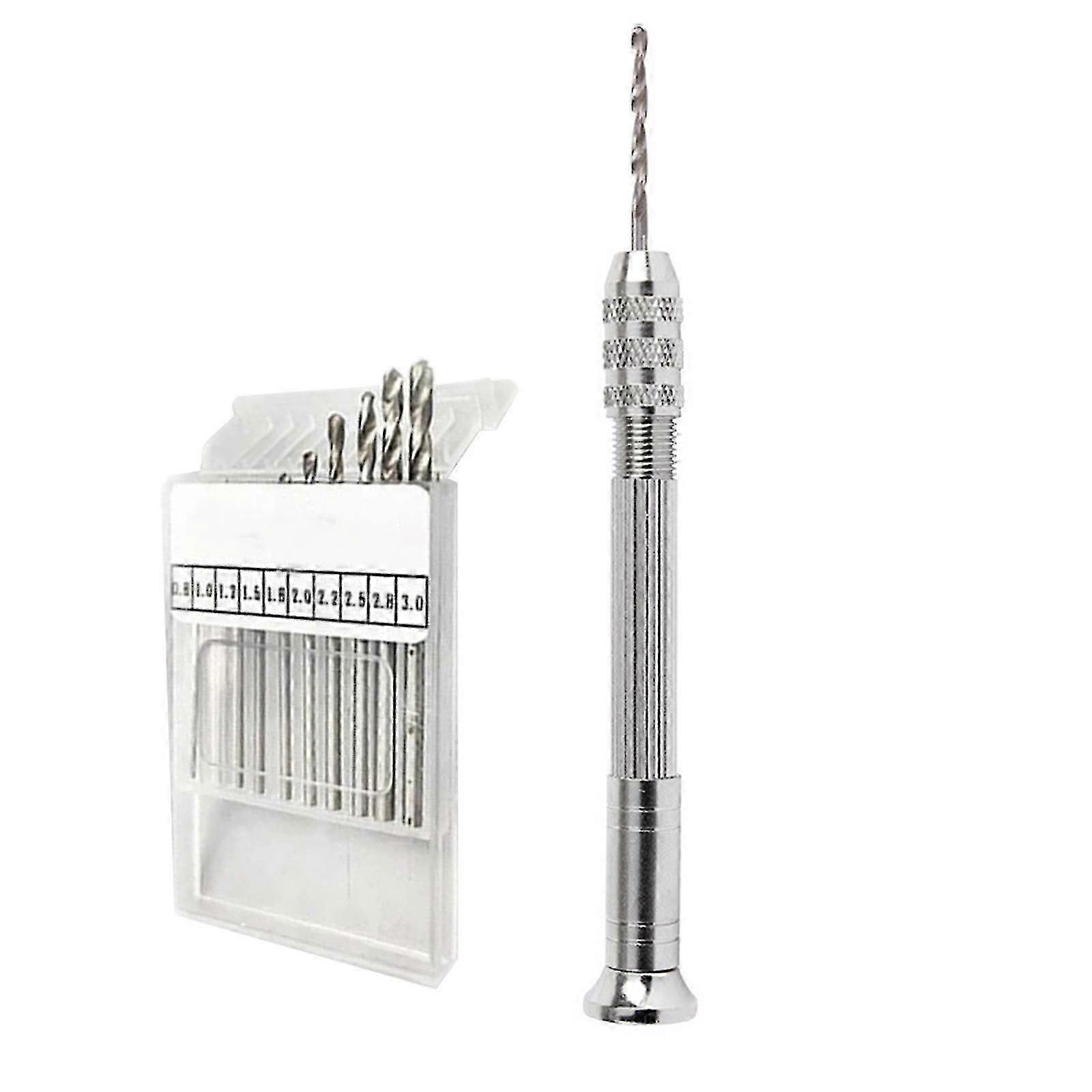 Mini Spiral Drill Bit Set Precision Small Hand Drill Bits compatible with Resin Rotary Tools
