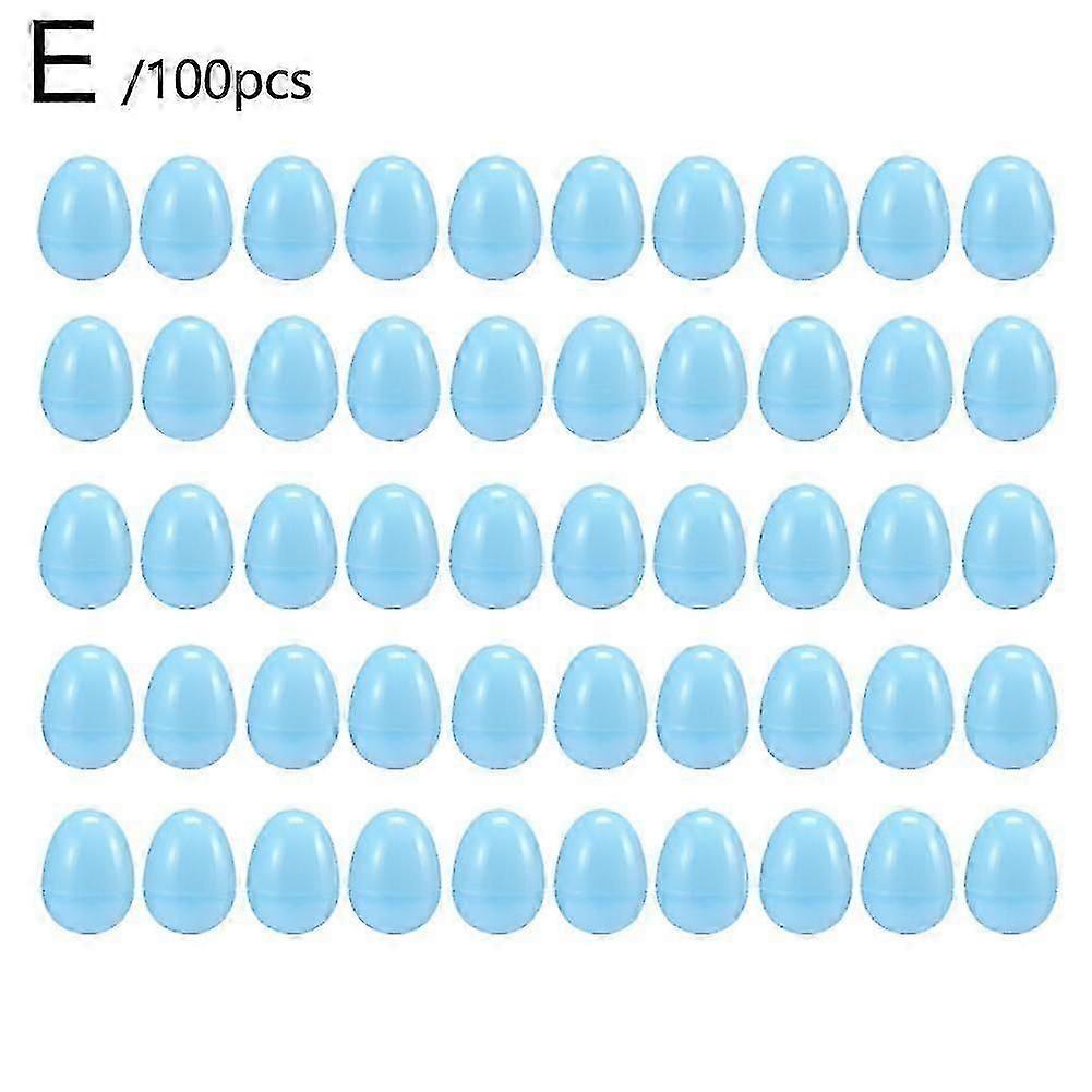 100 pcs Fillable Easter Eggs Pastel Bright Plastic Easter Eggs Bulk Empty Blank Edition 0428