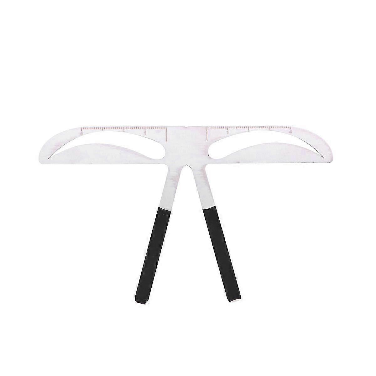 Professional Eyebrow Drawing Tool Three-Point Positioning Ruler for Makeup