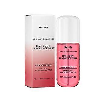 Roxelis Dragon Fruit Fragrance Spray, Body Hair Fragrance Spray Fresh Natural Mild Eau De Toilette Spray For Men And Women