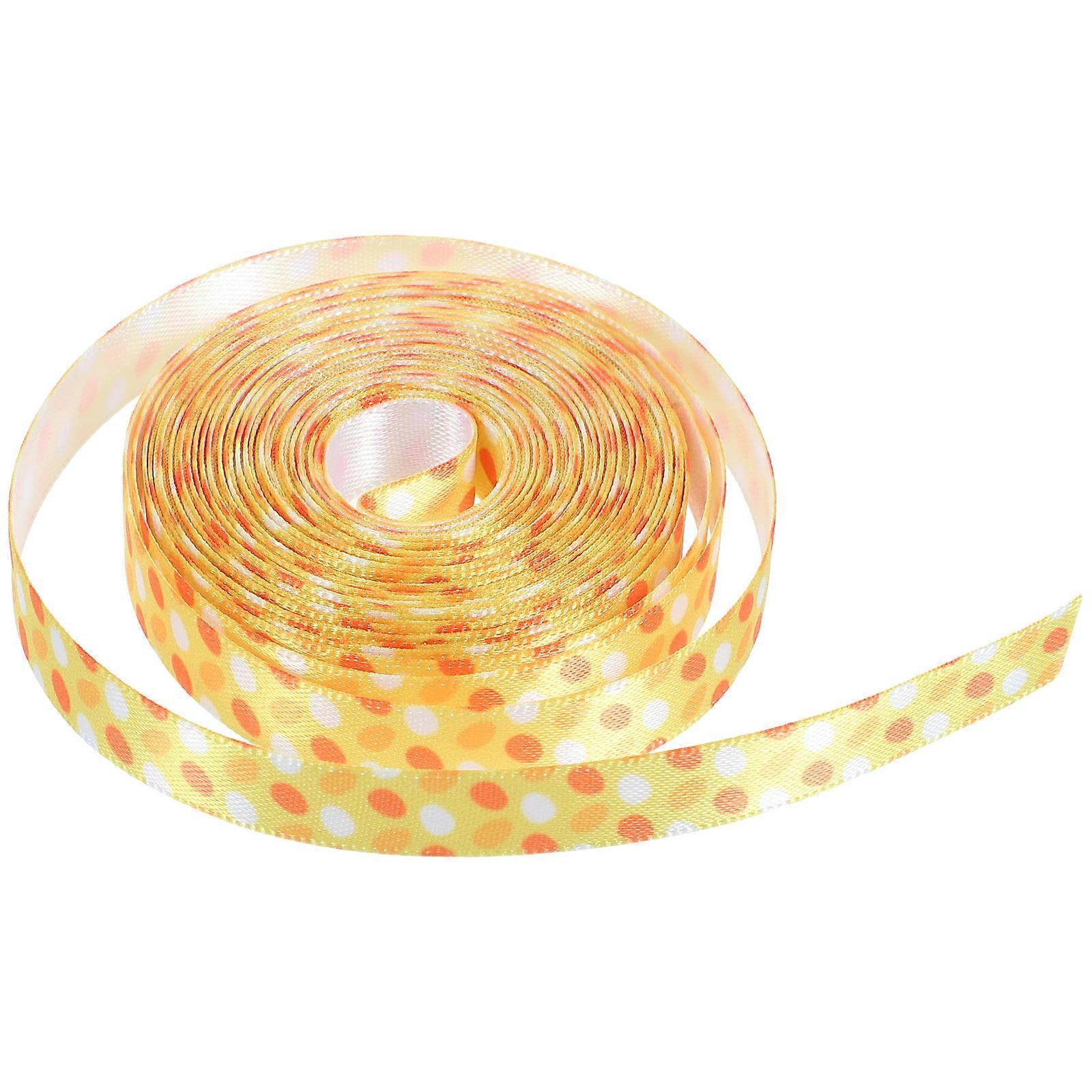 Polyester Easter Ribbon for Gift Wrapping 1 Roll DIY Spring Ribbon