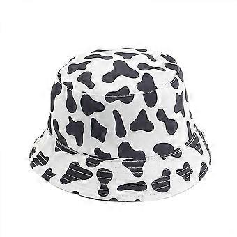 Cute Bucket Hat Beach Fisherman Hats for Women, Reversible Double-Side-Wear Unisex (HATE001)