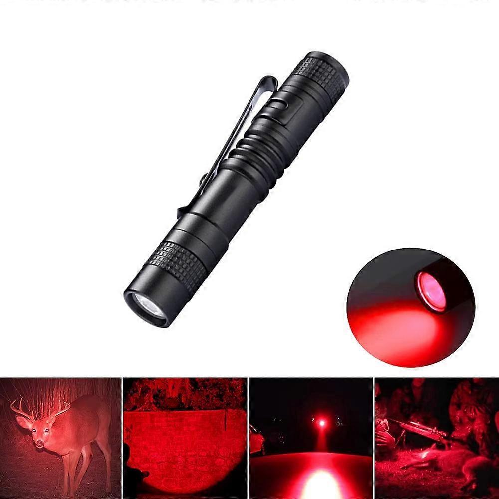 Portable Mini Flashlight 1 Battery Red Light