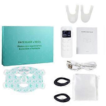 Rechargeable 8-color Led & Near Infrared Light Therapy Face Mask - Food-grade Silicone For Anti-aging, Acne & Skin Rejuvenation