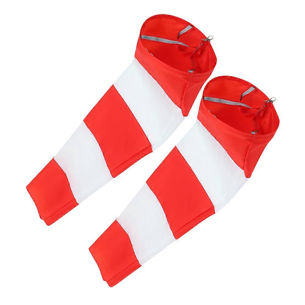 2Pcs Waterproof Warning Flag Windsock for Outdoor Directional Use