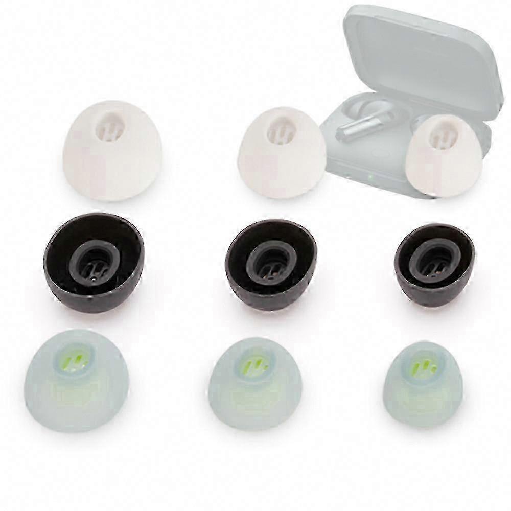 6pcs Silicone Ear Tips compatible withOnePlus Buds Pro2, FIIL CC Pro2 Earbuds, TWS Replacement Eartips