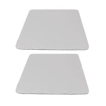 2Pcs Kaffeematte Trockenpad Super Saugfähig Verhindern Rutschen Stoßdämpfung Leicht zu reinigende Kaffeebar-Matte für Arbeitsplatten Kaffeemaschine Hellgrau 50x60c