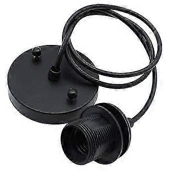 XYYC-E27 pendant lamp holder, retro industrial light fixture with cable and E27 pendant lamp for pendant light DIY light accessories