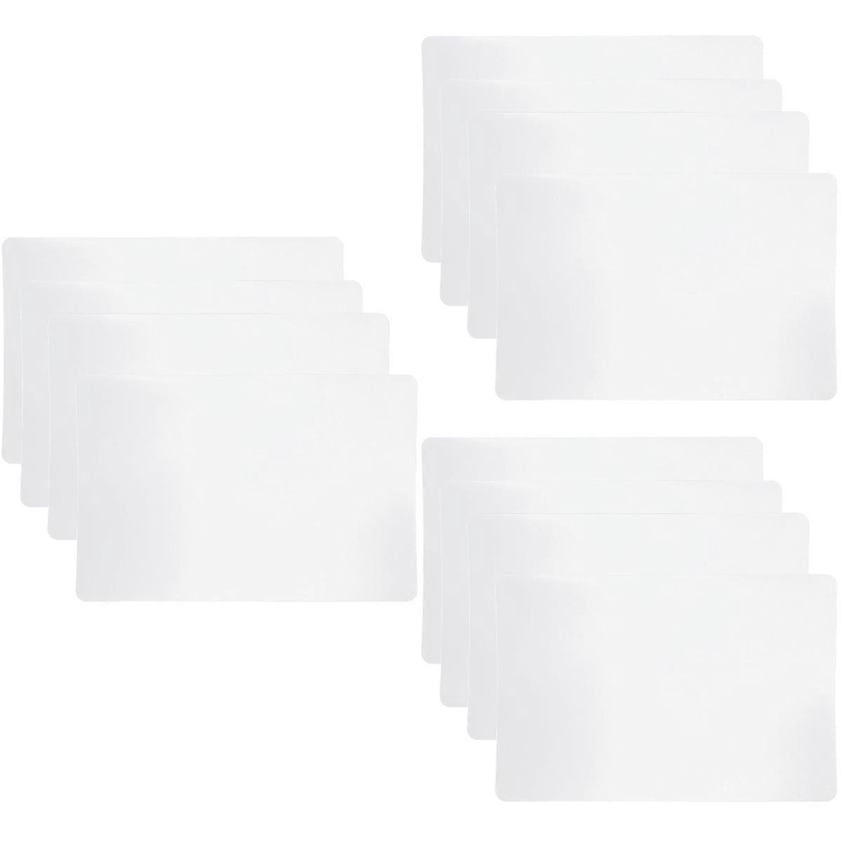 Transparent Dining Mat for Table Protection 12Pcs Portable Set