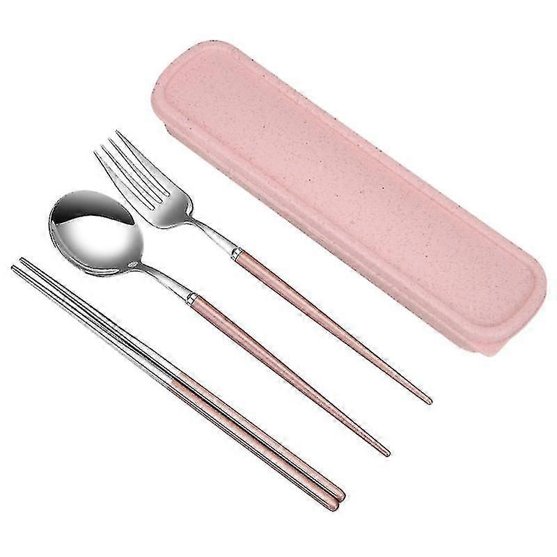3pcs Kitchen Tableware, Chopsticks Fork Cutlery