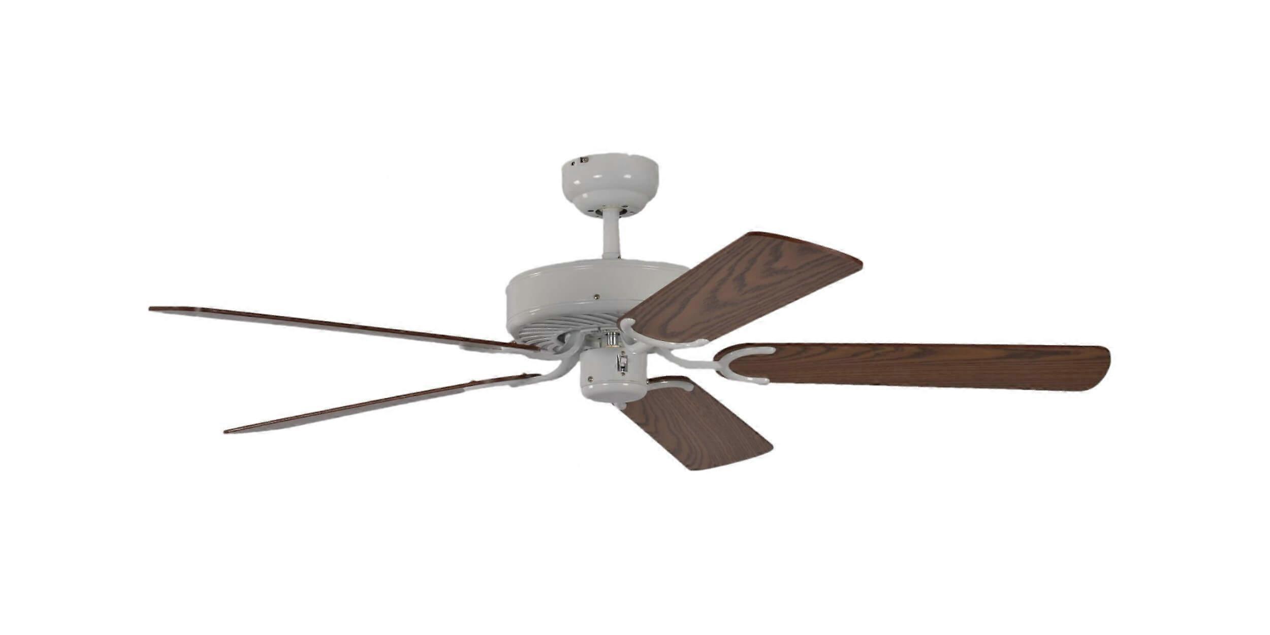 Deckenventilator Potkuri Weiß / Eiche