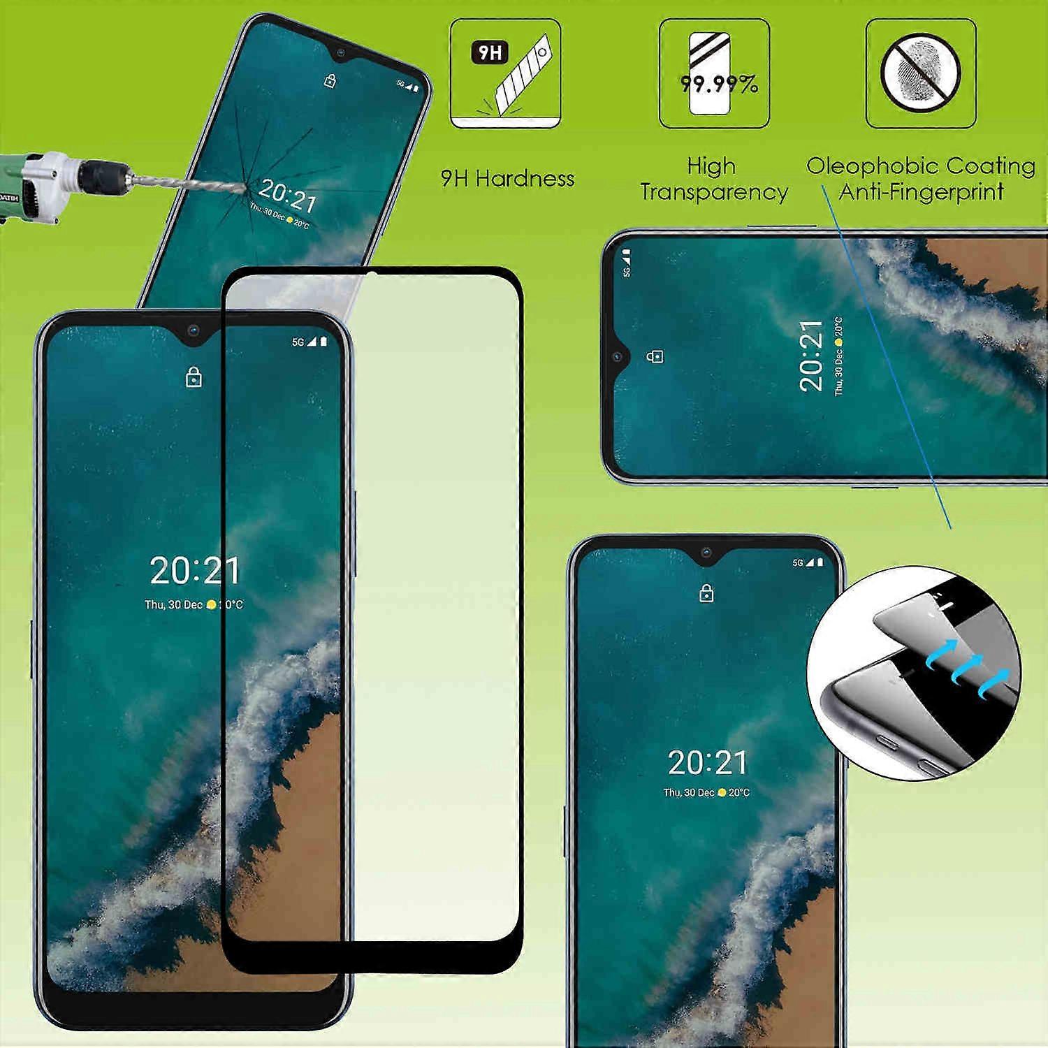 For Nokia G50 3D Display Full LCD H9 Tempered Glass Black Film Protective Film New
